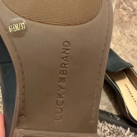 LUCKY BRAND -BRAND NEW LOAFER MULES (DARK BLUE/BLACK - Picture 7 of 7